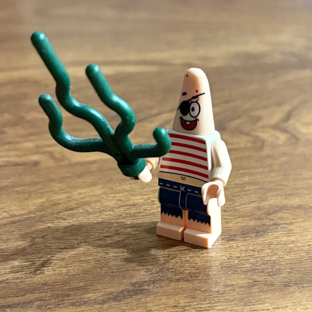 LEGO SpongeBob SquarePants Pirate Patrick Minifigure 3817 bob033 with Seaweed